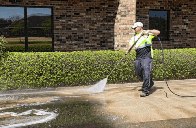 commercial concrete cleaning in o'fallon